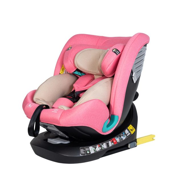 Scaun Auto Saphir DELUXE BUF BOOF iSIZE UnicornPink cu Isofix pozitie somn 165 grade rotativ 360 grade 40-150 cm - imagine 10