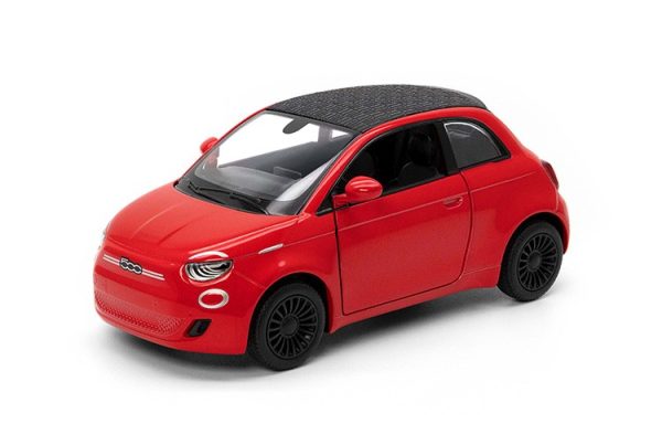 MASINUTA METALICA FIAT 500E 13CM SCARA 1 LA 28 - imagine 3