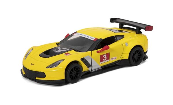 MASINUTA METALICA CORVETTE C7 R 2016 13CM SCARA 1 LA 36 - imagine 3