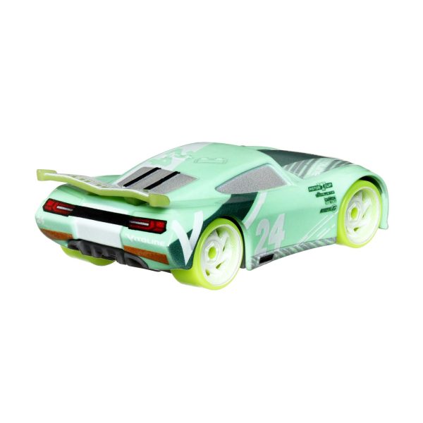 CARS GLOW RACERS MASINUTA METALICA CHASE RACELOTT 1:55 - imagine 3