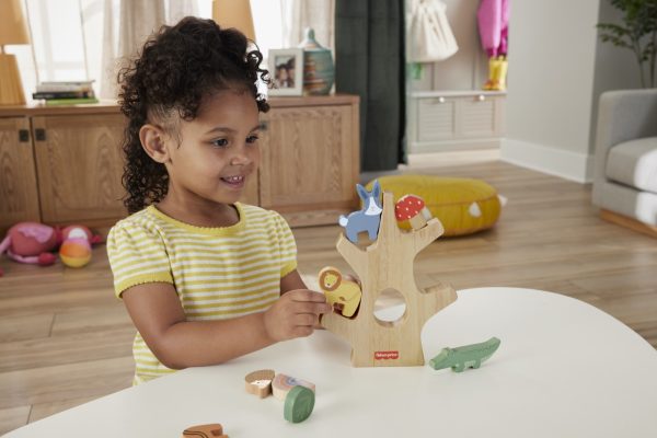 FISHER PRICE JUCARIE DIN LEMN COPACUL DE ECHILIBRU - imagine 3