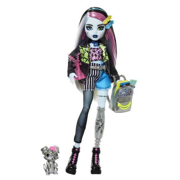 MONSTER HIGH PAPUSA FRANKIE STEIN SI ANIMALUT WATZIE - imagine 3