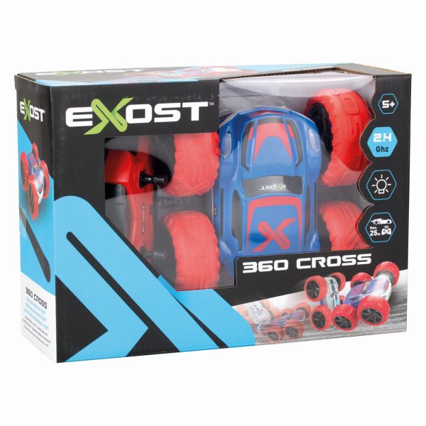 MASINA CU TELECOMANDA EXOST RC 1:18 360 CROSS LED - imagine 3