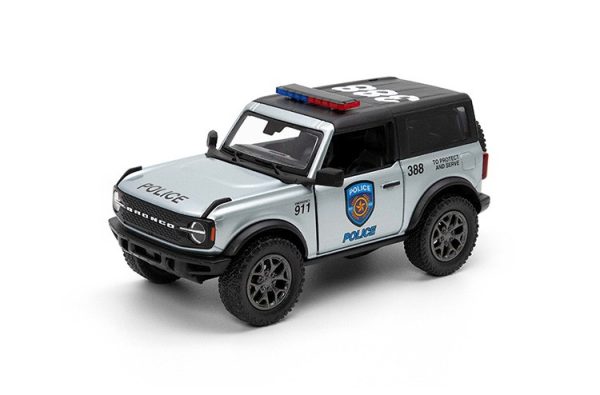 MASINUTA METALICA FORD BRONCO POLITIE/POMPIERI13CM SCARA 1 LA 34 - imagine 4