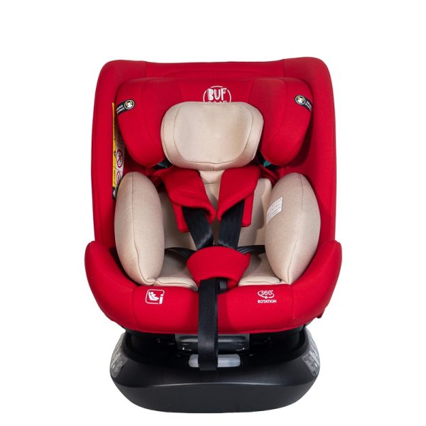 Scaun Auto Saphir DELUXE BUF BOOF iSIZE Red cu Isofix pozitie somn 165 grade rotativ 360 grade 40-150 cm - imagine 10