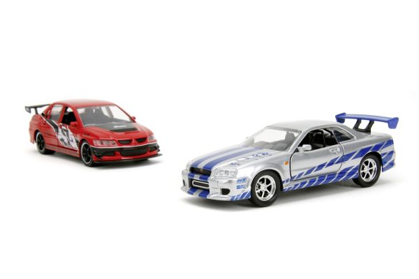 JADA FAST AND FURIOUS SET 2 MASINI METALICE MITSUBISHI LANCER EVOLUTION IX 1:32 - imagine 4