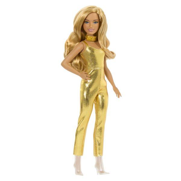 BARBIE PAPUSA BARBIE FASHIONISTAS BLONDA CU SALOPETA AURIE - imagine 4