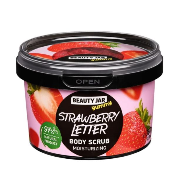 Scrub pentru corp hidratant Yummy Strawberry Letter, 360 g