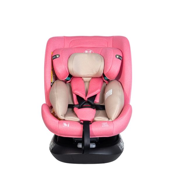 Scaun Auto Saphir DELUXE BUF BOOF iSIZE UnicornPink cu Isofix pozitie somn 165 grade rotativ 360 grade 40-150 cm - imagine 11