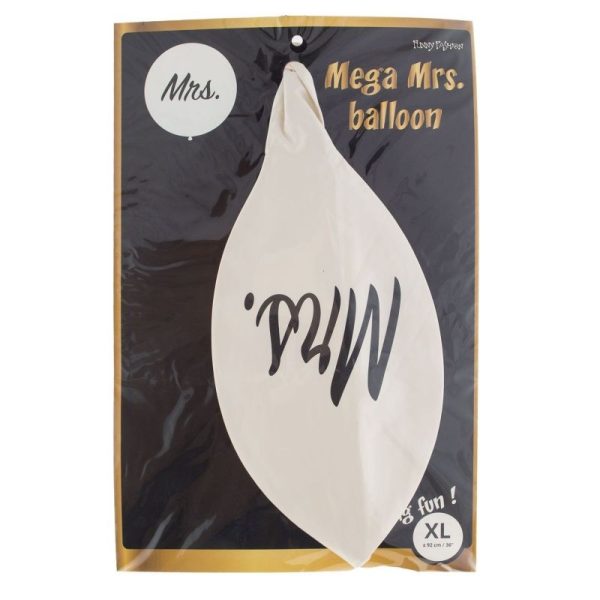 Balon gigant inscriptie mrs, diametru 92 cm, petrecere nunta, latex - imagine 3