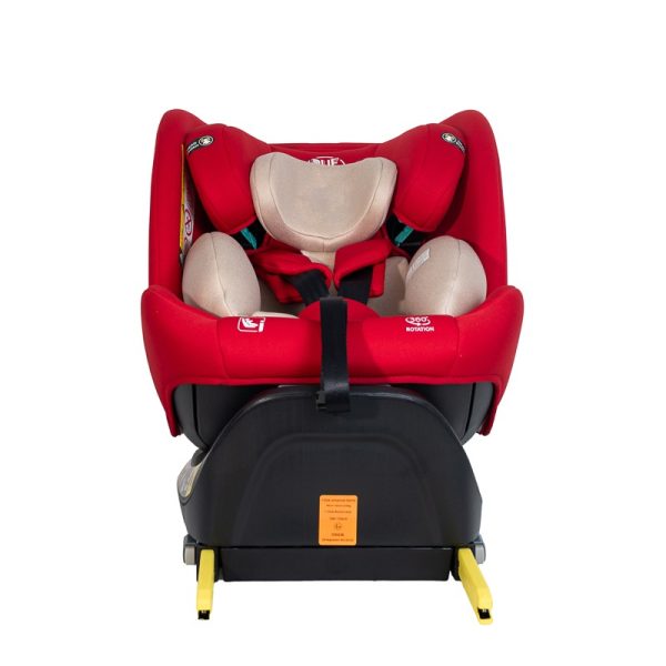 Scaun Auto Saphir DELUXE BUF BOOF iSIZE Red cu Isofix pozitie somn 165 grade rotativ 360 grade 40-150 cm - imagine 8