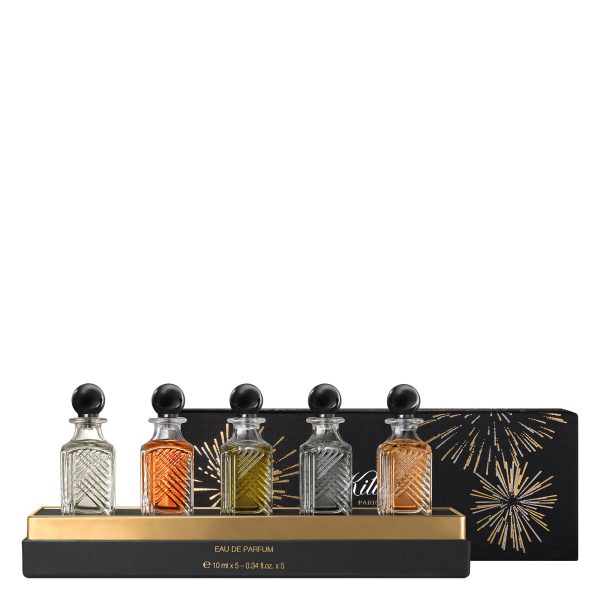 Miniatures Set By Kilian: Good Girl Gone Bad, Eau De Parfum, For Women, 10 ml + Love, don't be shy, Eau De Parfum, For Women, 10 ml + Black Phantom, Eau De Parfum, For Women, 10 ml + Straight to Heaven, Eau De Parfum, For Women, 10 ml + Angels' Share, Eau De Parfum, For Women, 10 ml - For Women