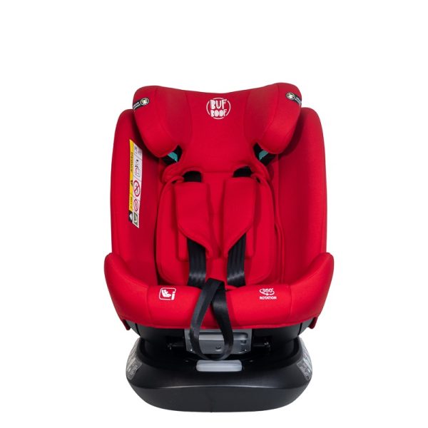 Scaun Auto Saphir DELUXE BUF BOOF iSIZE Red cu Isofix pozitie somn 165 grade rotativ 360 grade 40-150 cm - imagine 7