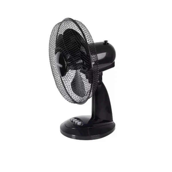 Ventilator de masa, 70w, unghi reglabil, 3 trepte de viteza, diametru 30 cm, negru - imagine 2