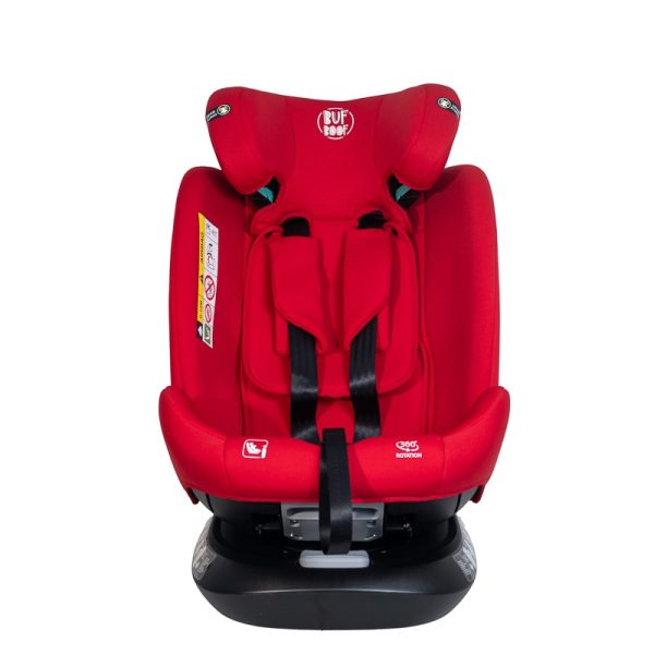 Scaun Auto Saphir DELUXE BUF BOOF iSIZE Red cu Isofix pozitie somn 165 grade rotativ 360 grade 40-150 cm - imagine 6