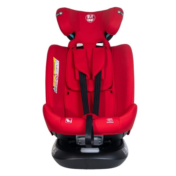 Scaun Auto Saphir DELUXE BUF BOOF iSIZE Red cu Isofix pozitie somn 165 grade rotativ 360 grade 40-150 cm - imagine 5