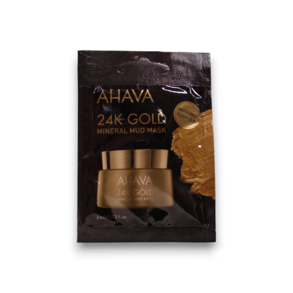 Ahava, Single Use 24K Gold Mineral, Hydrating, Mud Mask, For Face, 6 ml *Tester - For Women