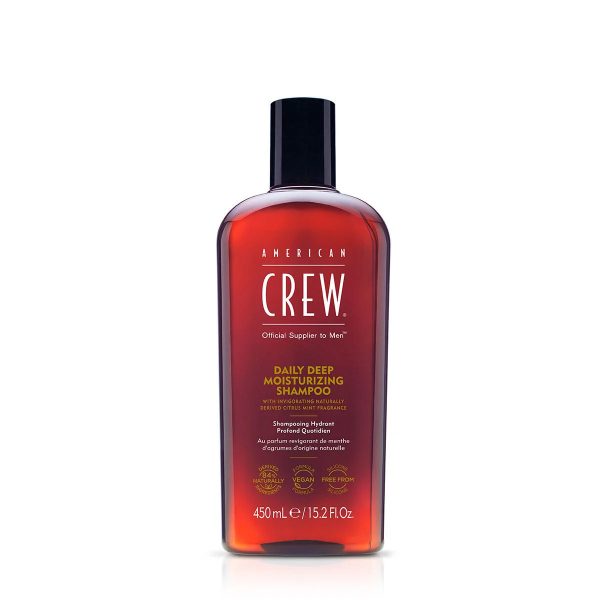 American Crew, Daily Deep Moisturizing, Vegan, Hair Shampoo, For Nourishing, 450 ml - For Men