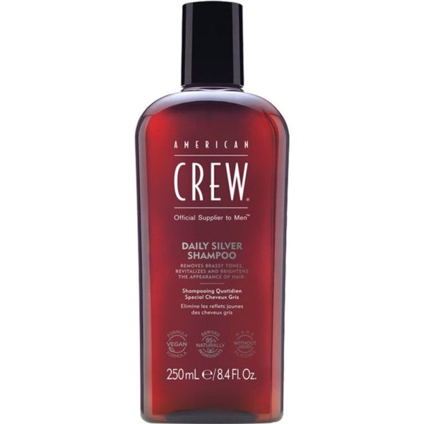 American Crew, Daily Silver, Paraben-Free, Hair Shampoo, For Colour Protection, 250 ml - For Men