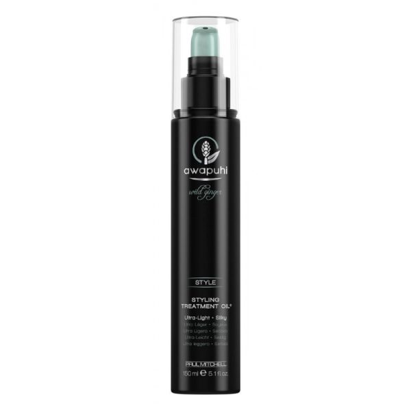 Awapuhi Wild Ginger By Paul Mitchell, Style, Paraben-Free, Hair Oil Treatment, Soft & Silky Texture, 150 ml - For Women