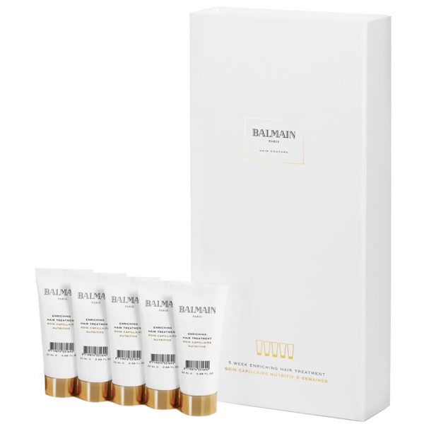 Set, Balmain Professionnel, Hair Couture, Sulfates-Free, Leave-In Scalp Treatment Lotion, Restructuring, 5 pcs, 20 ml - For Women