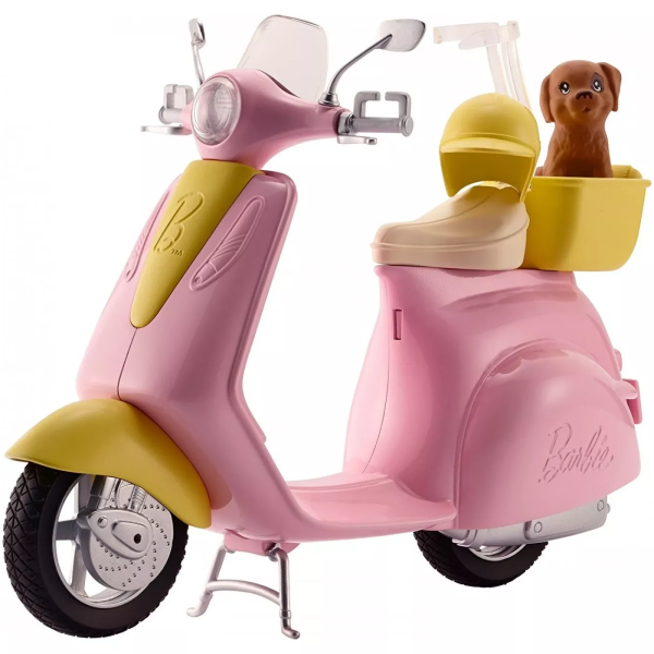 Barbie by Mattel, Barbie, Accessory with Puppy, Scooter, 3+ years - For Girls