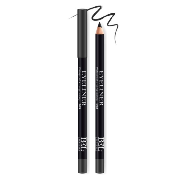 Bel London, BEL London, Hydrogenated Vegetable Oil, Waterproof, Colour, Long Lasting, Gel Pencil Eyeliner, 203, Black, 0.78 g - For Women