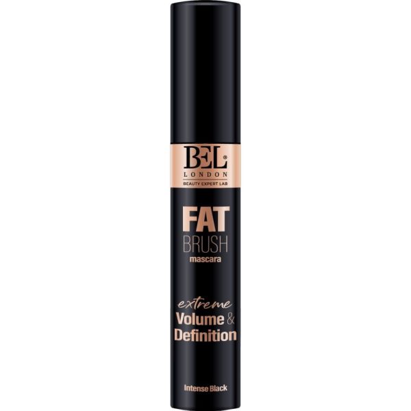 Bel London, Fat Brush, Volumizing, Mascara, Intense Black, 13.5 ml - For Women