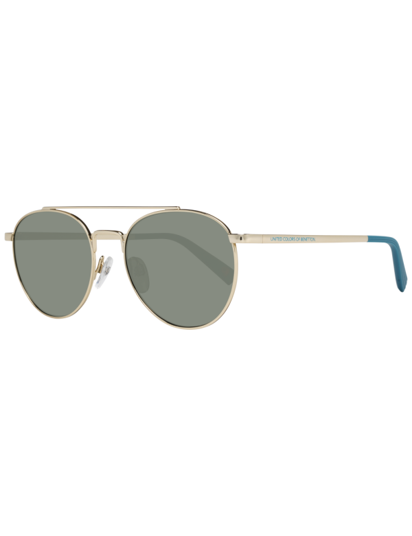 Benetton, United Colors of Benetton, Sunglasses, Metallic Gold Oval, Unisex - Unisex