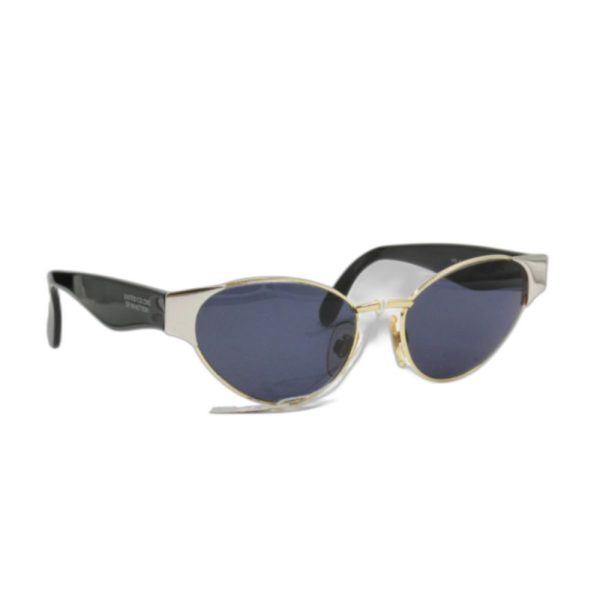 Benetton, United Colors of Benetton, Sunglasses, Metallic Silver Oval, For Women - For Women