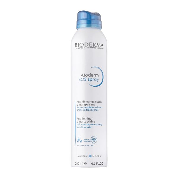 Bioderma, Atoderm SOS Spray, Fragrance Free, Against Itching, Mist Spray, For Face & Body, 200 ml - Unisex