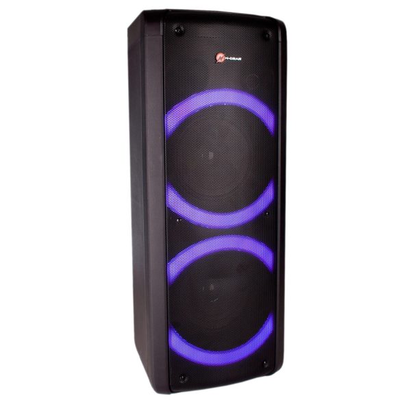 Boxa activa portabila N-Gear Let's Go Party 72, 450 W, difuzor 2x16cm, USB, MP3, Bluetooth, microfon cu fir - imagine 4