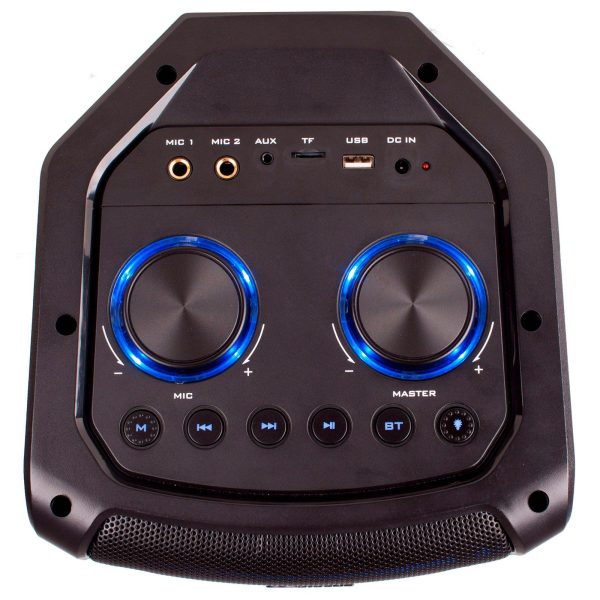 Boxa activa portabila N-Gear Let's Go Party 72, 450 W, difuzor 2x16cm, USB, MP3, Bluetooth, microfon cu fir - imagine 9