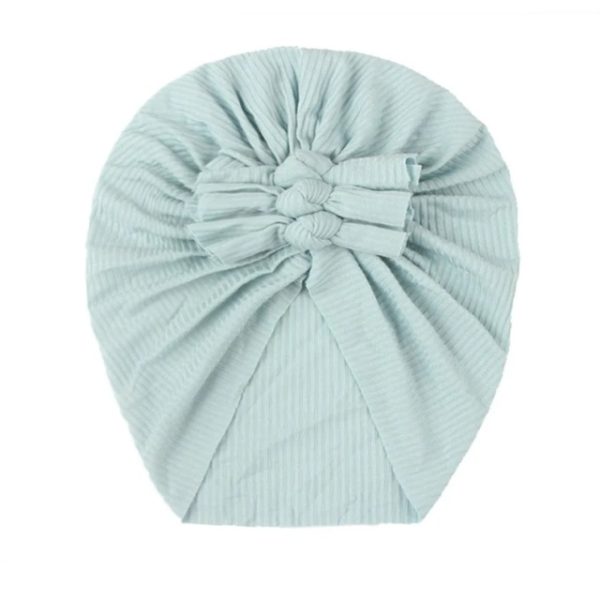 Caciulita tip turban cu trei fundite (Marime Disponibila: 6-9 luni (Marimea 19 incaltaminte), Culoare: Visiniu) - imagine 9