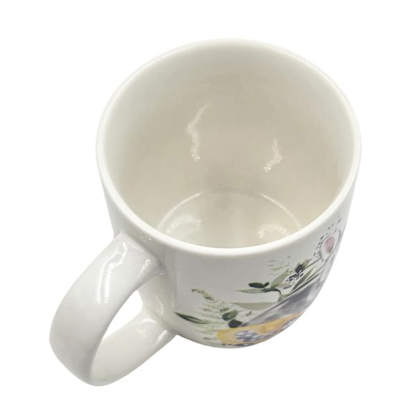 Cană pentru copii, culoarea alb, design tematic cu motive pascale, 370 ml - imagine 2