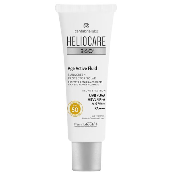 Cantabria, Heliocare 360º, Sun Protection, Day, Fluid, For Face, SPF 50, 50 ml - For Women