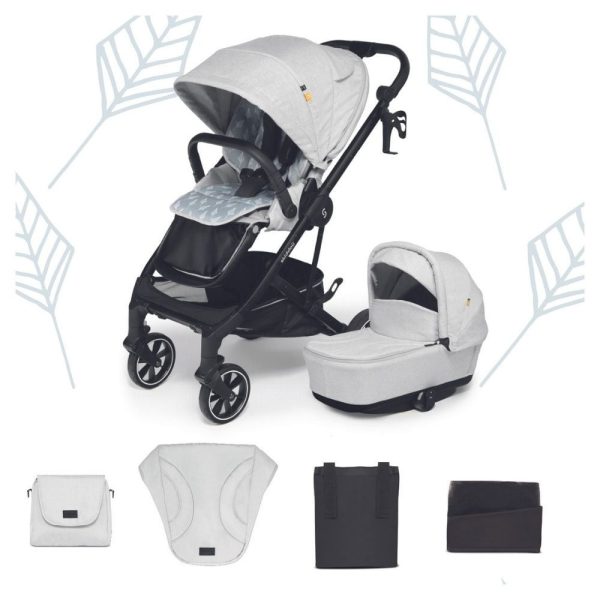 Carucior 2 in 1 Skiddou Moss Normandic Dream, Gri - imagine 2