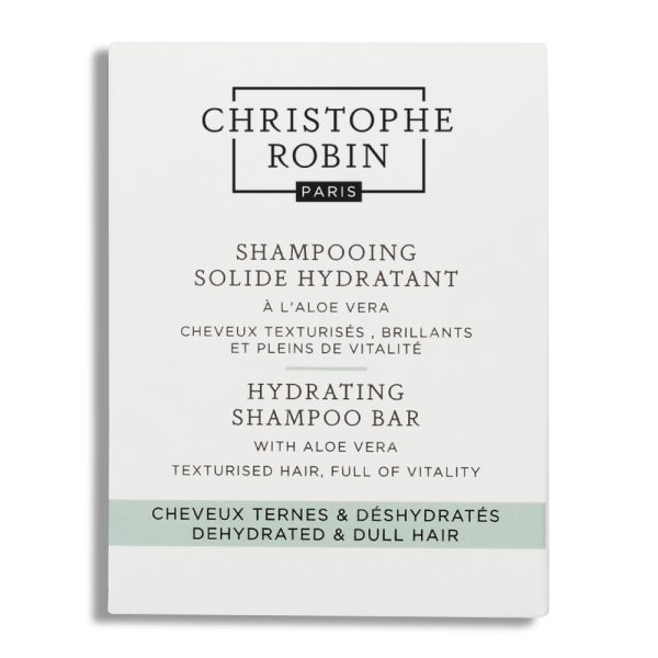 Christophe Robin, Hydrating , Aloe Vera, Hair Shampoo Bar, For Hydration, 100 ml - For Women