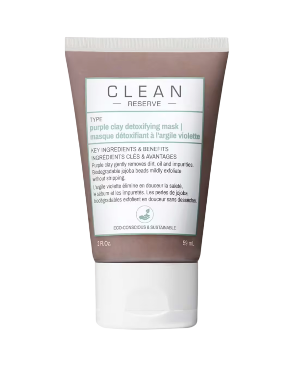 Clean, Reserve - Purple Clay, Detoxifying, Clay Mask, 59 ml - Unisex