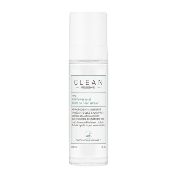 Clean, Reserve - Elderflower, Moisturizing, Mist Spray, For Face, 50 ml - For Women