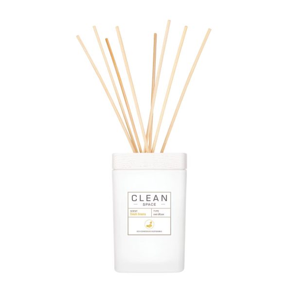 Clean, Space Fresh Linens, Stick, Aroma Reed Diffuser, 177 ml - Unisex