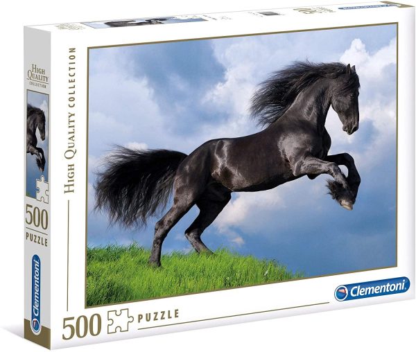 Clementoni, High Quality Collection, Black Horse, Puzzle, Unisex, 500 pcs - Unisex