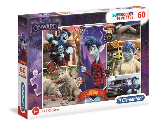 Clementoni, From The Movie, Onward, Puzzle, Unisex, 5+ years, 60 pcs - Unisex