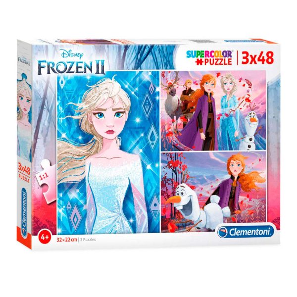 Set Trio, Clementoni, Frozen 2, Puzzle, Unisex, 3 x48 pcs - Unisex