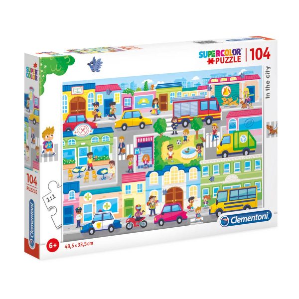 Clementoni, In The City, Puzzle, For Boys, 6+ years, 104 pcs - For Boys