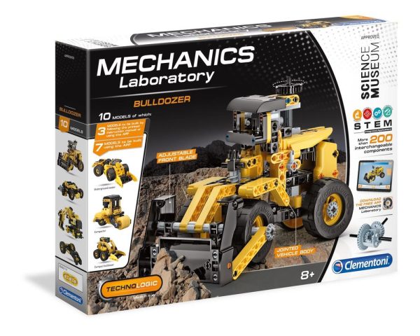 Clementoni, Mechanics Laboratory, Bulldozer, Construction Set, For Boys, 8+ years, 200 pcs - For Boys