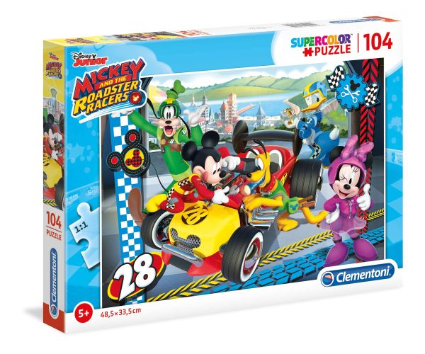 Clementoni, Mickey And The Roadster, Puzzle, Unisex, 5+ years, 104 pcs - Unisex