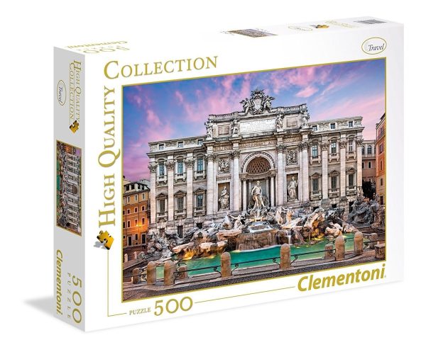 Clementoni, High Quality Collection, Trevi Fountain, Puzzle, Unisex, 500 pcs - Unisex