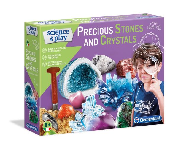 Clementoni, Science & Play, Precious Stones and Crystals, For Boys, 8+ years - For Boys