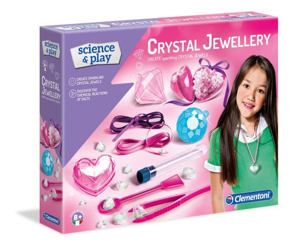 Clementoni, Science & Play, Crystal Jewels, For Girls, 8+ years - For Girls